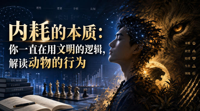 付费文章：内耗的本质：你一直在用文明的逻辑，解读动物的行为-副业资源站