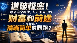 公众号灏泽异谈付费文：道破极密！原来这个时代，打开你自己的财富和前途，有如此清晰简单的思路？！-副业资源站
