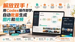 解放双手!用Codex操作即梦,自动批量生成图片和视频-副业资源站