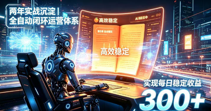 两年实战沉淀｜全自动闭环运营体系，实现每日稳定收益300+【揭秘】-副业资源站