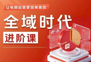 全域时代进阶课，更简单高效的全域投放实操，让电商运营更简单高效（更新0731）-副业资源站