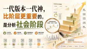 付费文章:一代版本一代神,比阶层更重要的,是分析社会阶段-副业资源站