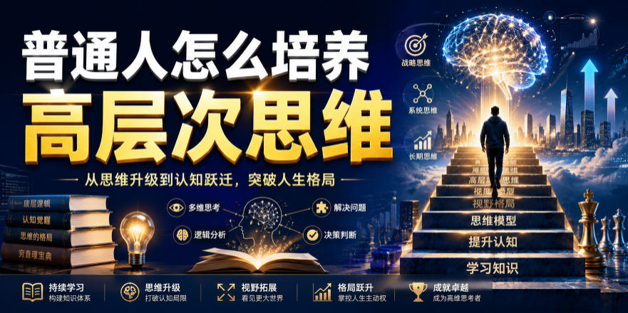 公众号付费文章：普通人怎么培养高层次思维-副业资源站