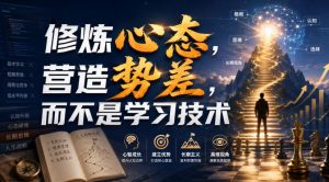 付费文章：修炼心态，营造势差，而不是学习技术-副业资源站