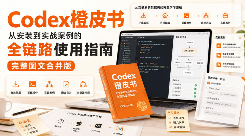 Codex橙皮书，从安装到实战案例的全链路使用指南，完整图文合并版-副业资源站