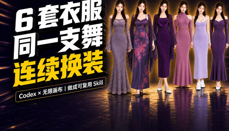 同一支舞，6套衣服按顺序切换：我把服装换装视频做成了一个Skill-副业资源站