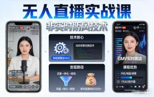 宝子哥无人直播实战课，非实时防风技术，聚焦抖音快手等平台直播带货，轻松开启直播变现之路（更新2026年08月06日）-副业资源站