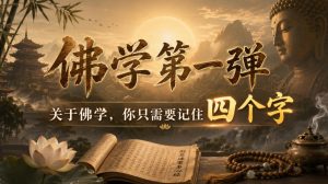 付费文章:佛学第一弹,关于佛学,你只需要记住四个字-副业资源站