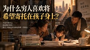 某社群精品文章：为什么穷人喜欢将希望寄托在孩子身上？-副业资源站