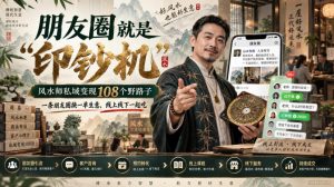 朋友圈就是“印钞机”，风水师私域变现108个野路子，一条朋友圈换一单生意，线上线下一起吃【文档】-副业资源站