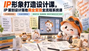 IP形象打造设计课，IP策划设计落地商业变现全流程系统课-副业资源站