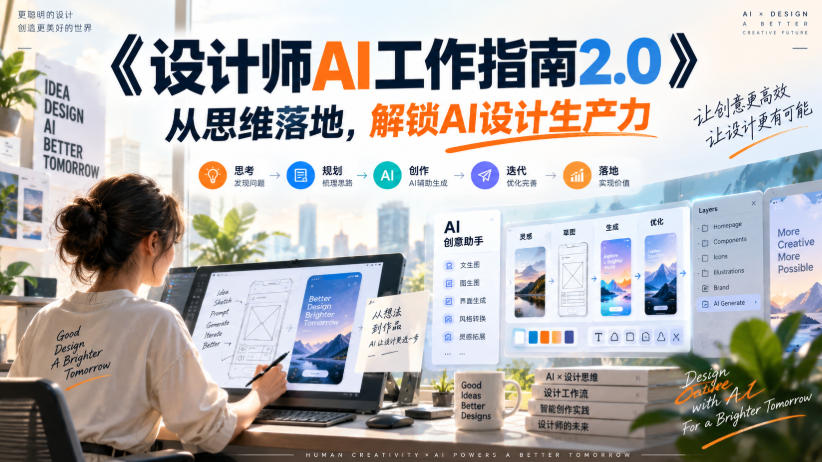 《设计师AI工作指南2.0》从思维落地-无水印，解锁AI设计生产力-副业资源站