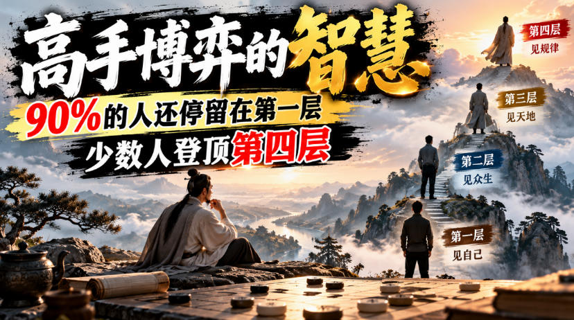 付费文章：高手博弈的智慧，90%的人还停留在第一层，少数人登顶第四层-副业资源站