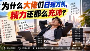 付费文章:为什么大佬们日理万机,精力还那么充沛?-副业资源站