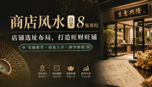 商店风水自学8集课程｜店铺选址布局，打造旺财旺铺实操教学-副业资源站