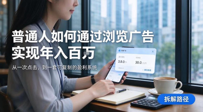 2026最新技术，24小时全自动浏览广告，全网独家项目，单台设备日入200+新手小白可快速上手，支持实地学习实地考察【揭秘】-副业资源站