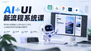 【无水印】AI+UI新流程系统课，带你把AI完整融入日常UI设计工作流，从出稿效率到作品质量全面提升（2026第4期）-副业资源站