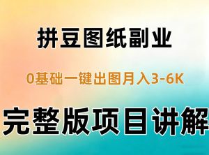 AI拼豆图纸副业，0基础AI一键出图，零库存零发货，1部手机月入3k+详细拆解-副业资源站