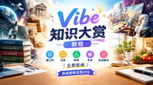 Vibe知识大赏教程，理工科、文史、科学、艺术、生活常识全都能做，简易教程含提示词-副业资源站